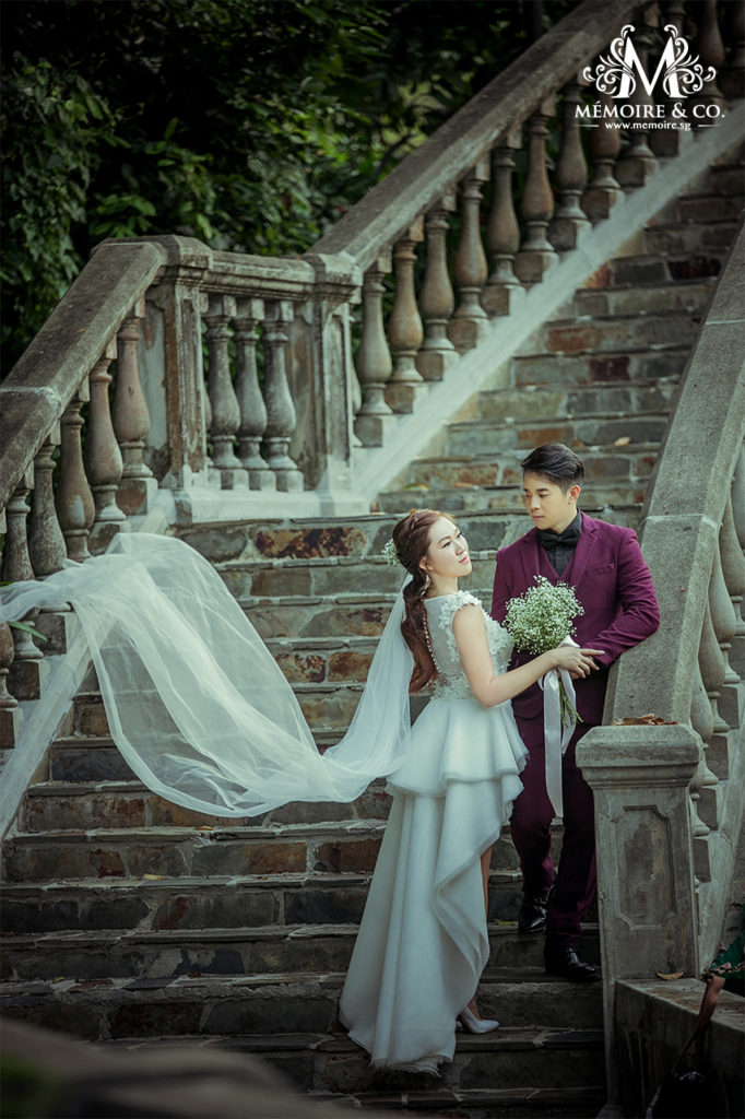photoshoot of Malcom Pow & Evelyn Teo Jingwen Singapore