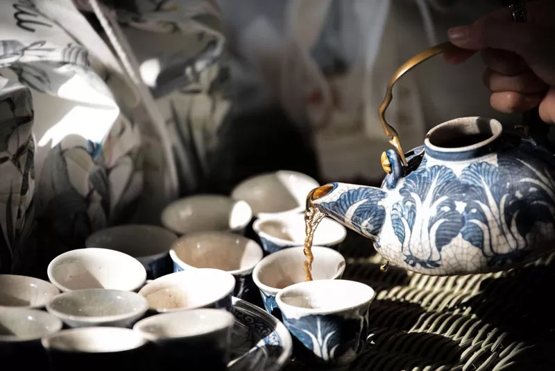 Ceremony tea set photography
